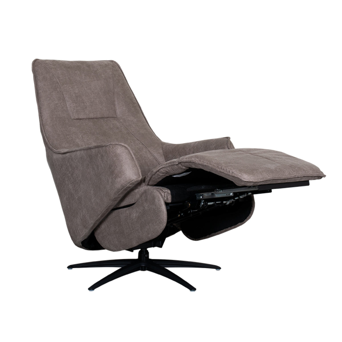 LABEL51 Fauteuil Odense - Taupe - Micro Suede